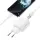ZORE TİTAN SERİSİ ZT04 BEYAZ 2.1A LİGHTNİNG TO USB-A SEYEHAT ŞARJ SET